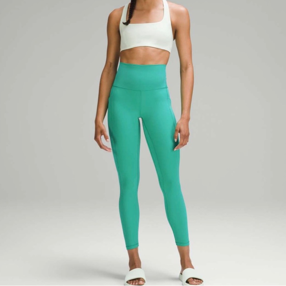 lululemon athletica Align High-Rise Pant With Pockets 25” Kelly Green -Size 4